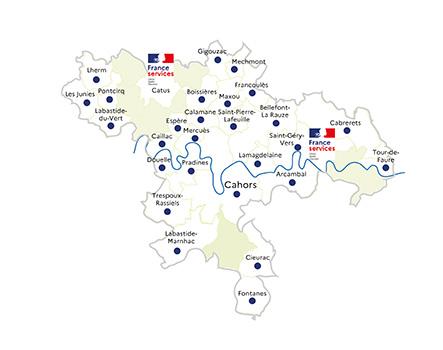 Carte Permanences bus France services